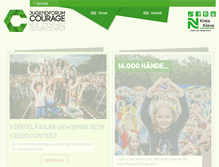 Tablet Screenshot of jugendforum-courage.de
